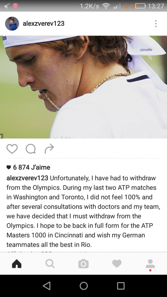 Alexander Zverev déclare forfait pour les J.O 