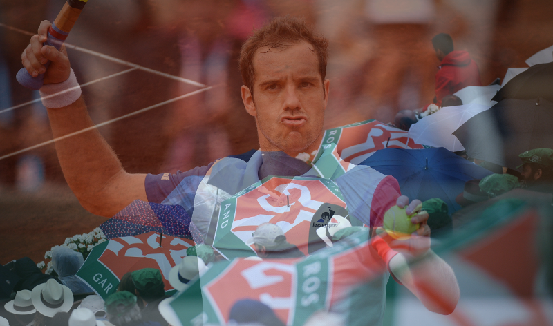 La pluie interrompt le duel entre Gasquet et Nishikori