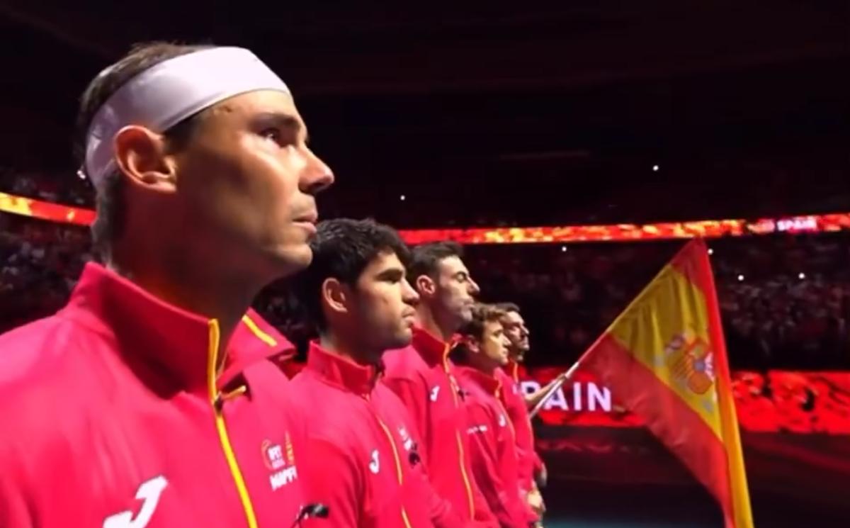 Vidéo - Nadal au bord des larmes pendant l’hymne espagnol en Coupe Davis