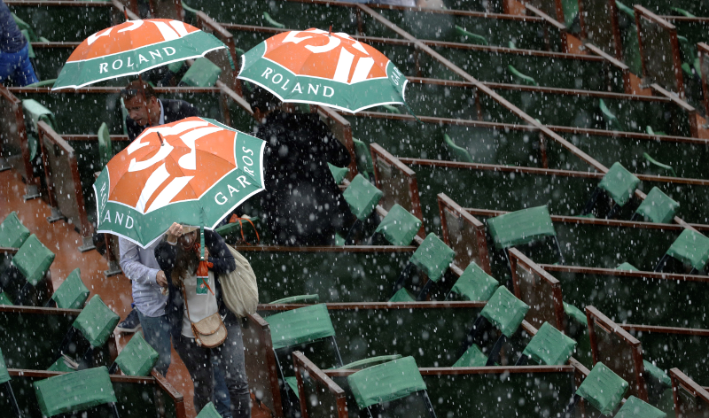 Les spectateurs de lundi remboursés à Roland Garros