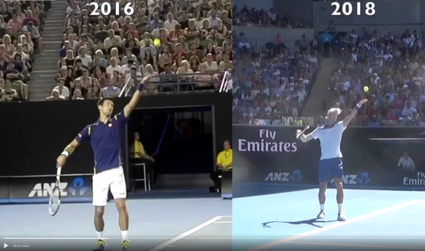 Djokovic : Je suis content de mon nouveau mouvement au service