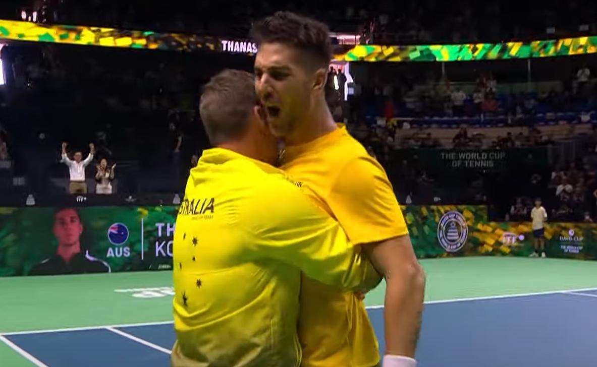 Vidéo - Le tie-break complètement fou entre Kokkinakis et Shelton en Coupe Davis
