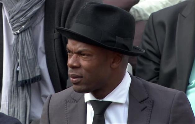 Sylvain Wiltord est présent sur le Lenglen aujourd'hui, avec un joli chapeau