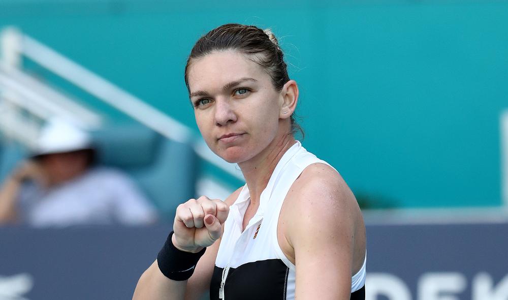 Une Halep à réaction