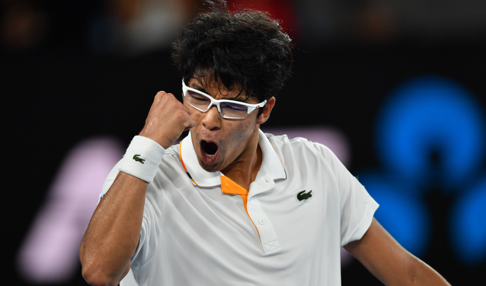 Chung : A 40-0 dans le dernier jeu, je pensais déjà à l'après-match, l'interview et le reste (rires)
