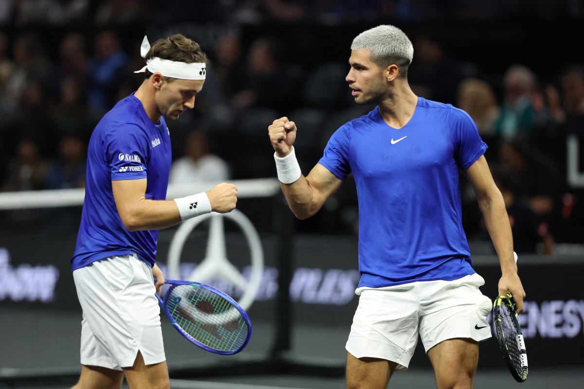 Laver Cup : victoire cruciale d’Alcaraz et Ruud, l’Europe respire enfin