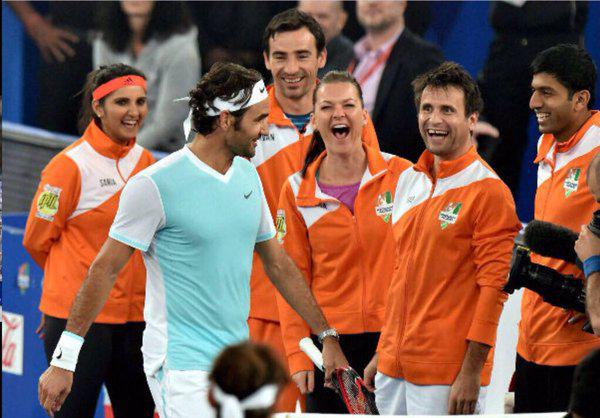 Federer a vécu un autre superbe voyage en Inde à l'occasion des IPTL malgré sa défaite avec les UAE Royals face aux Indian Aces de Nadal.