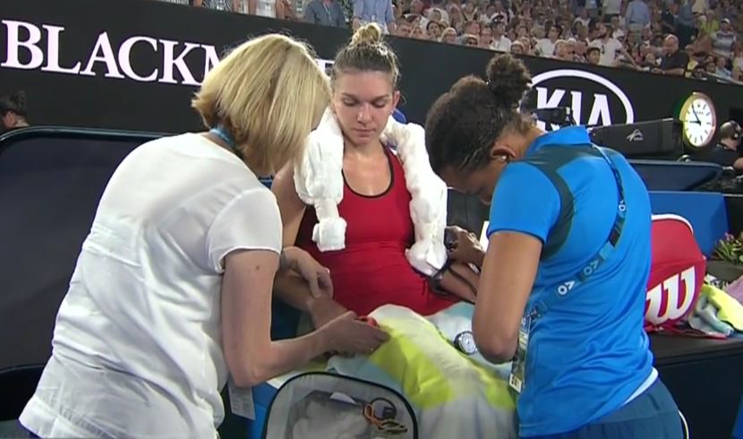 Halep à bout de forces 