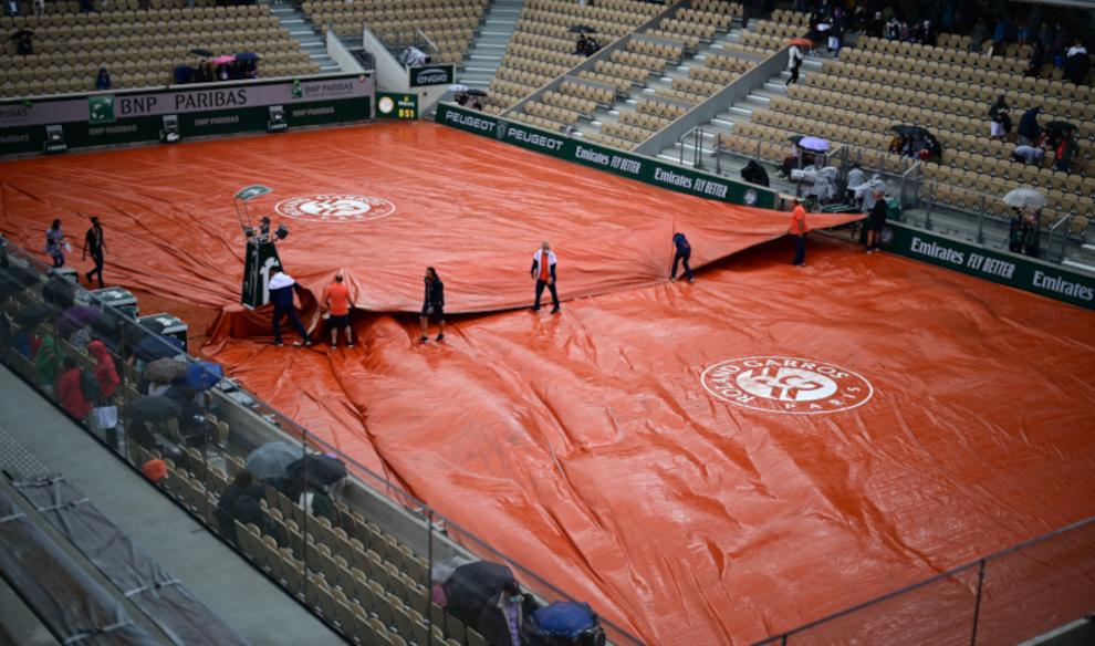 La pluie interrompt les rencontres à Roland Garros