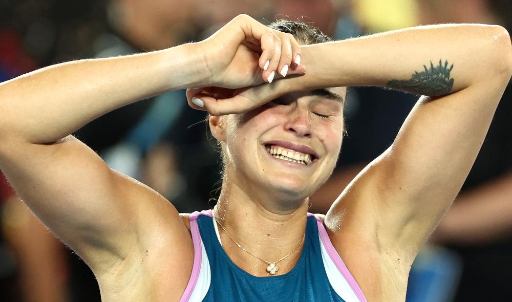 Les larmes de Sabalenka