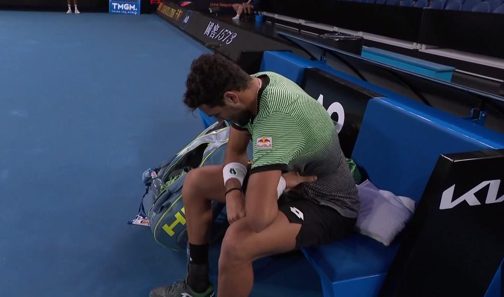 Berrettini touché aux abdominaux lui aussi