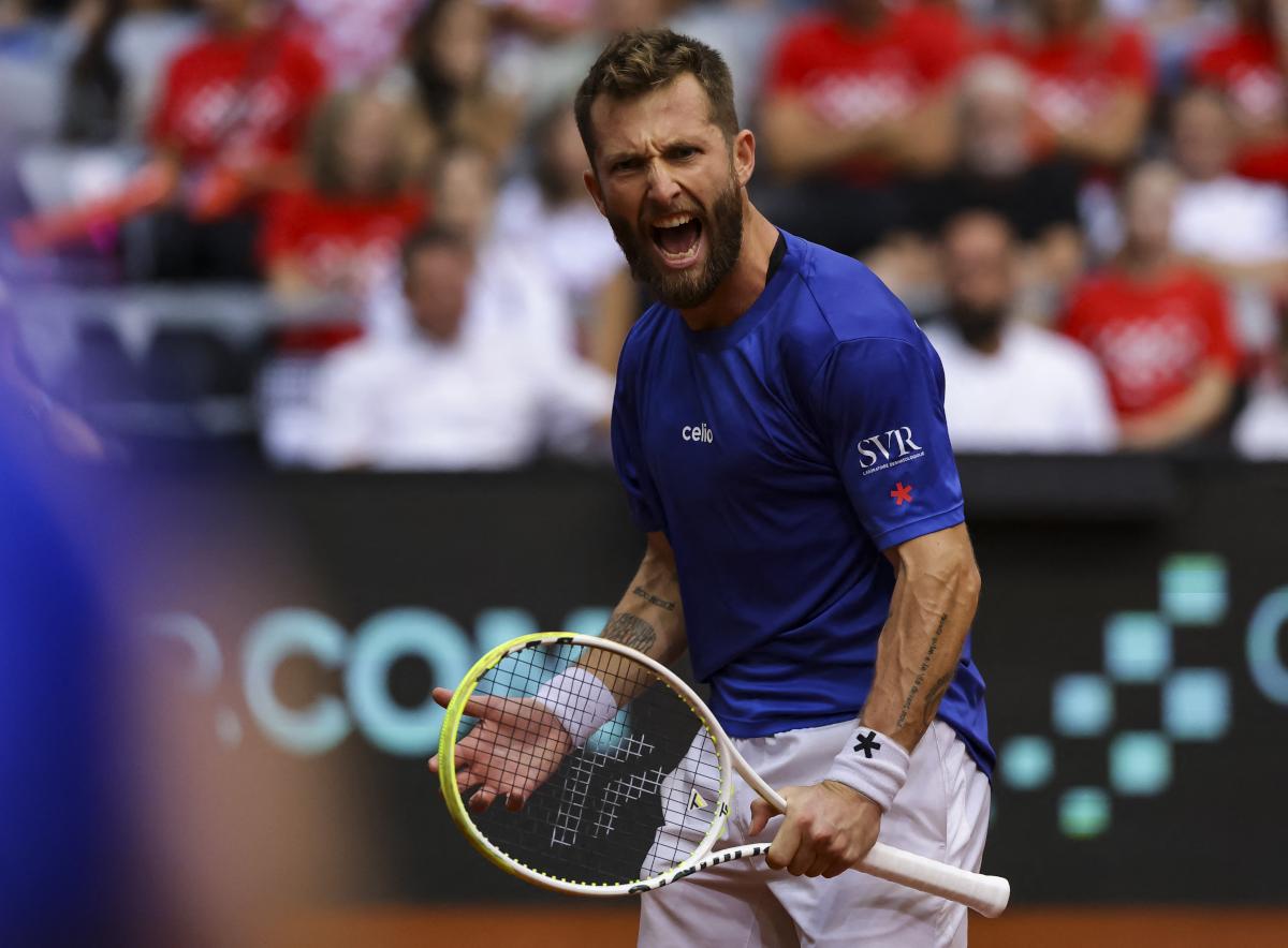 Odehrál jsem svůj zápas od A do Z: Moutet vypráví o svém prvním dokonalém víkendu v Davis Cupu