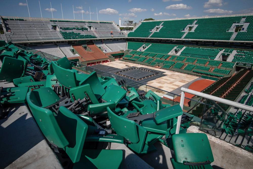 Les travaux du Chatrier ont débuté à Roland Garros