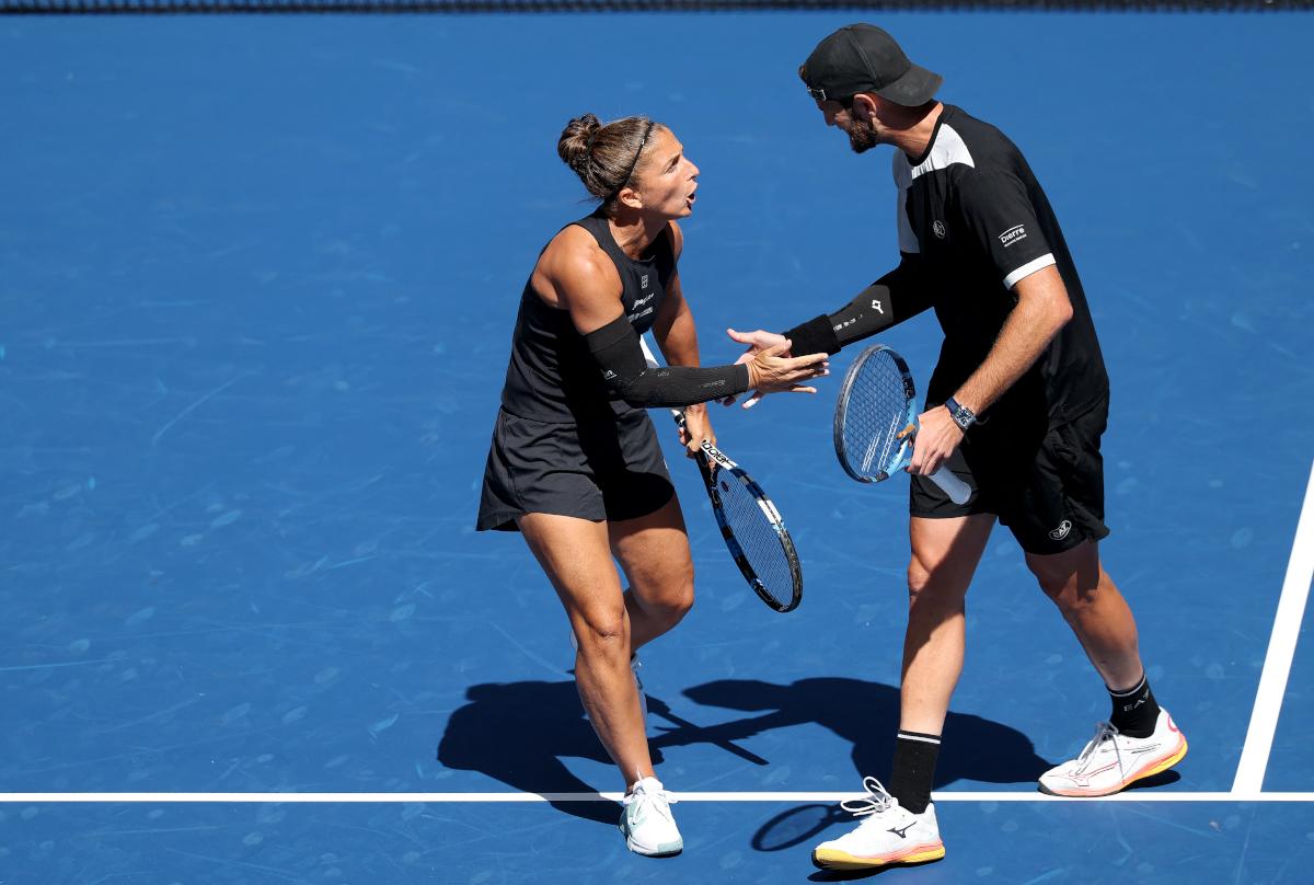 Les paires Errani/Vavassori et McNally/Musetti premières qualifiées en quarts de finale du double mixte de l’US Open