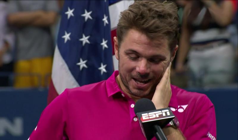 Wawrinka était perdu après sa victoire à l'US Open : Je ne comprends pas vraiment ce qui se passe là tout de suite (regard égaré)