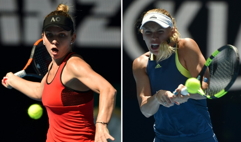 Interruption de la finale Halep-Wozniacki