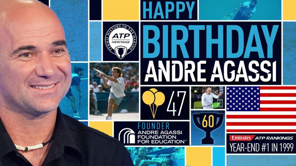 André Agassi a fêté ses 47 ans hier 