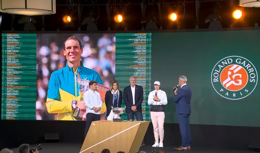 Les tableaux de Roland Garros dévoilés !