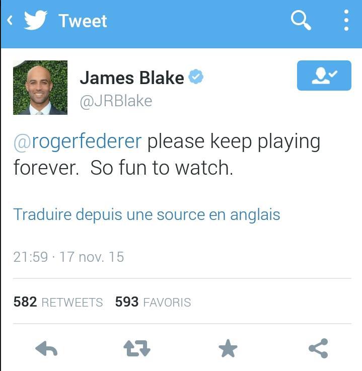 Blake: Roger, je t'en supplie, ne t'arrête jamais de jouer