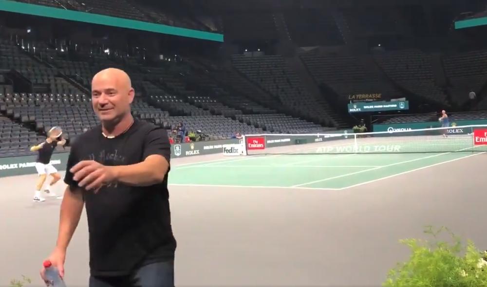 Agassi conseiller de Dimitrov à Bercy 