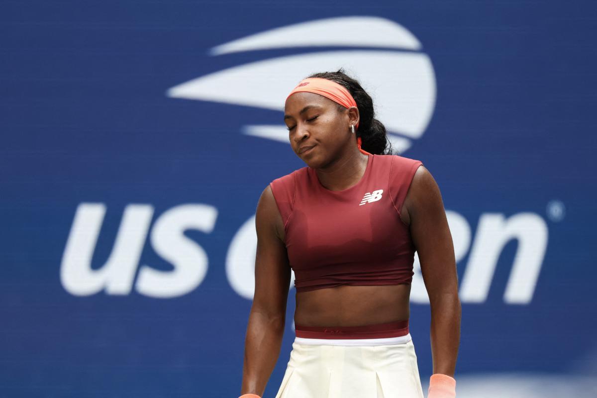 « C’est décevant parce que c’était mon meilleur match au service », concède Gauff après son élimination en huitièmes de finale de l’US Open