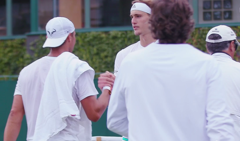 Nadal s'est entraîné avec A