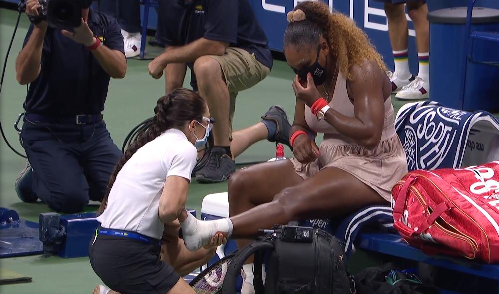 S. Williams touchée à la cheville gauche 