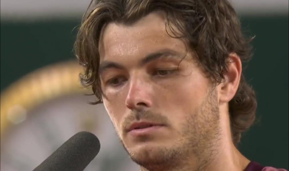 Insolite - Hué par une partie du public du Lenglen, Fritz n'a pas pu répondre à l'interview d'après match.