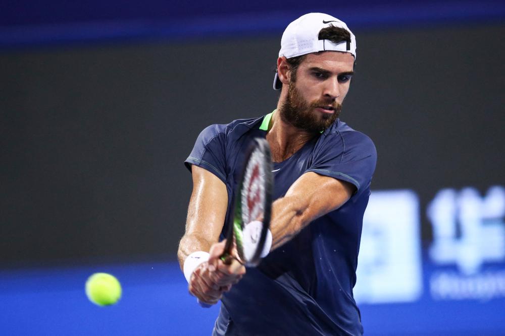 La joie toute contenue de Khachanov à Zhuhai.