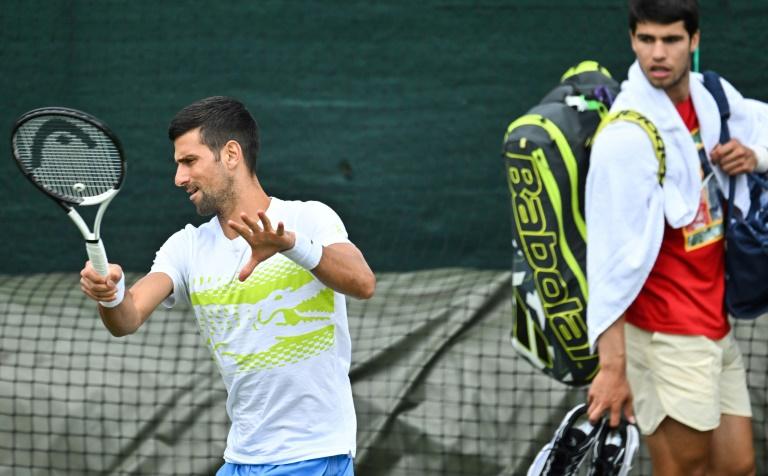 « Je ne suis qu’un sparring-partner aujourd’hui », Djokovic plaisante lors de l’entraînement avec Alcaraz