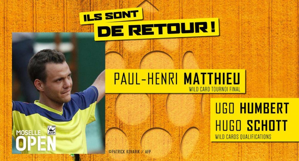 Le Moselle Open donne sa première wild-card à Mathieu