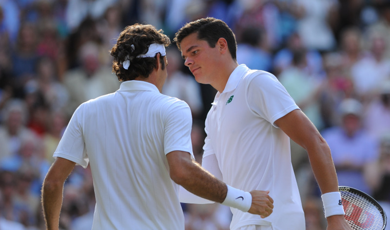 5ème set entre Federer et Raonic 