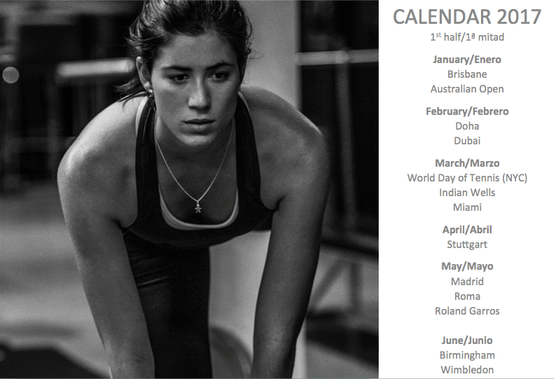 Garbiñe Muguruza a dévoilé le calendrier des tournois qu'elle jouera jusqu'à Wimbledon, via ses réseaux sociaux