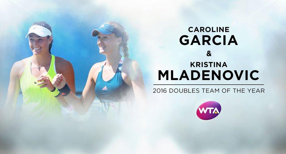 Garcia et Mladenovic ont été élues paire de l'année par la WTA 
