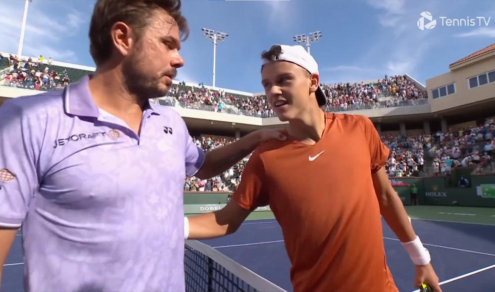 Petite prise de bec entre Wawrinka et Rune