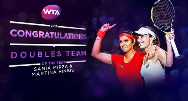Mirza et Hingis élues paire de l'année