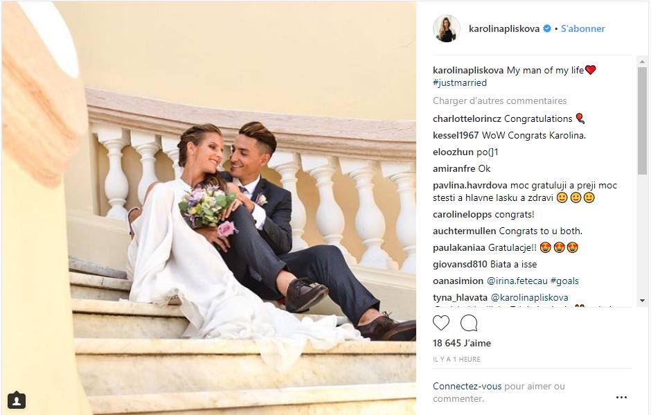 Karolína Plíšková s'est mariée 