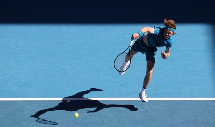 Meanwhile, Rublev is warming-up for his upcoming battle against fellow countryman Medvedev