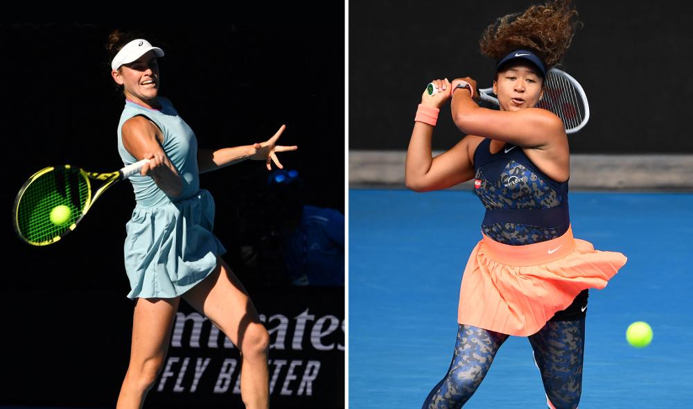 Osaka takes 1st set against Brady