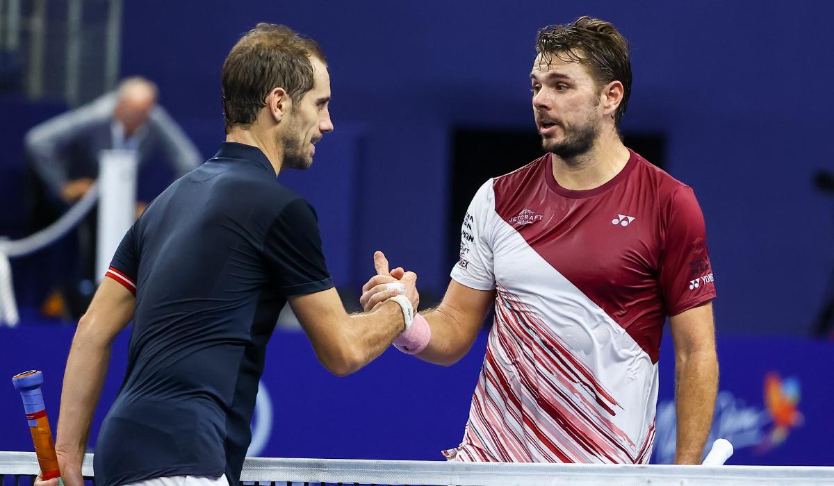 Vidéo - Gasquet et Wawrinka acclamés à l'entraînement 
