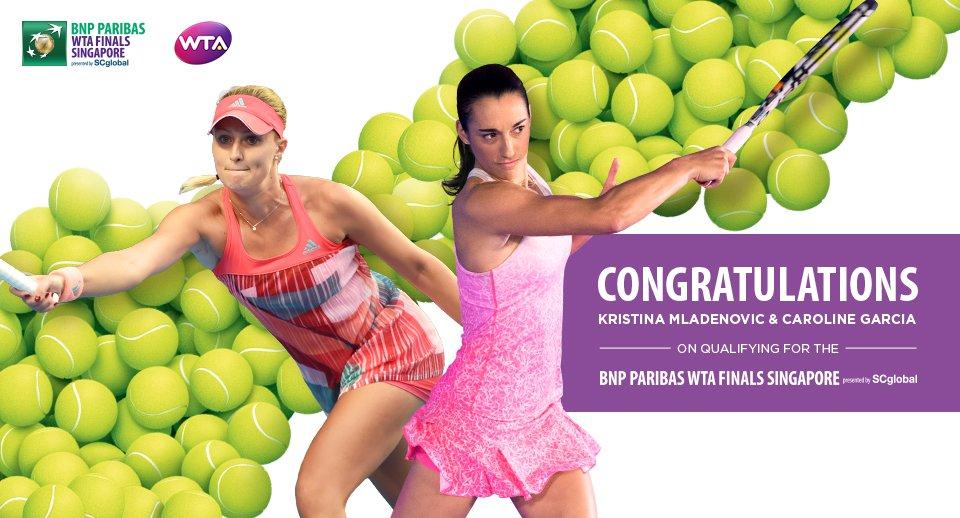 Garcia et Mladenovic déjà qualifiées pour le Masters de tennis féminin de Singapour