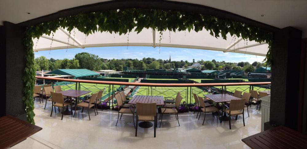 Federer s'improvise reporter-photographe et nous présente une superbe vue de Wimbledon depuis le Member's Clubhouse