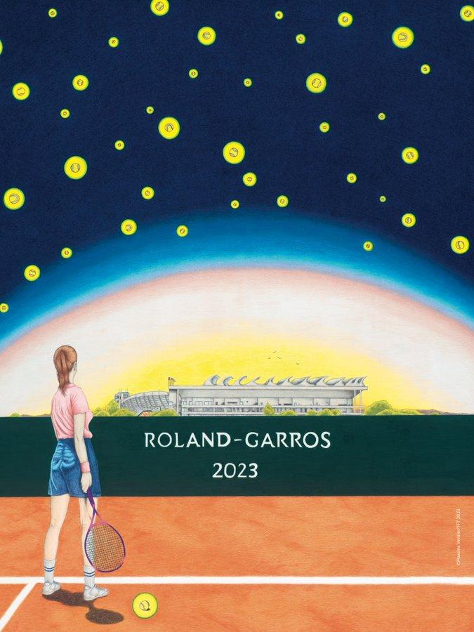 L'affiche de Roland-Garros 2023 (22 mai - 11 juin) dévoilée