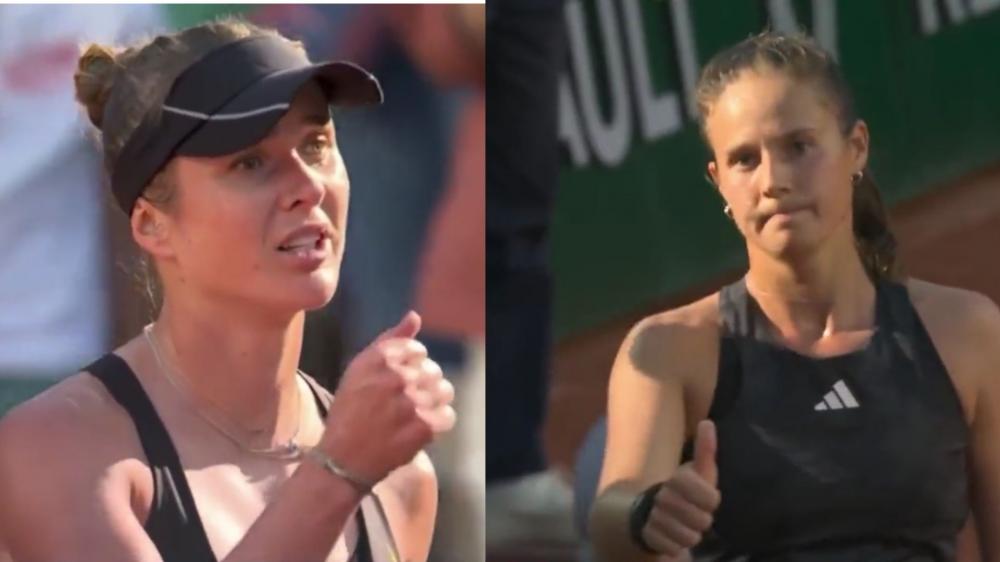 Pas de poignée de main, mais une belle image entre Kasatkina et Svitolina.