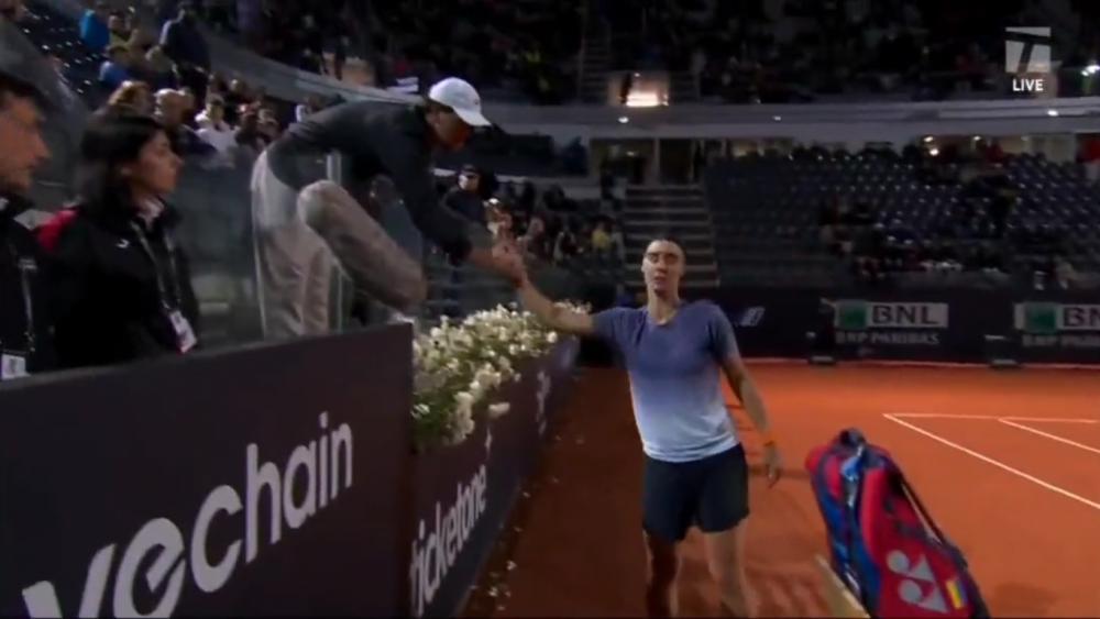 Le très beau geste du coach de Rybakina à Rome.