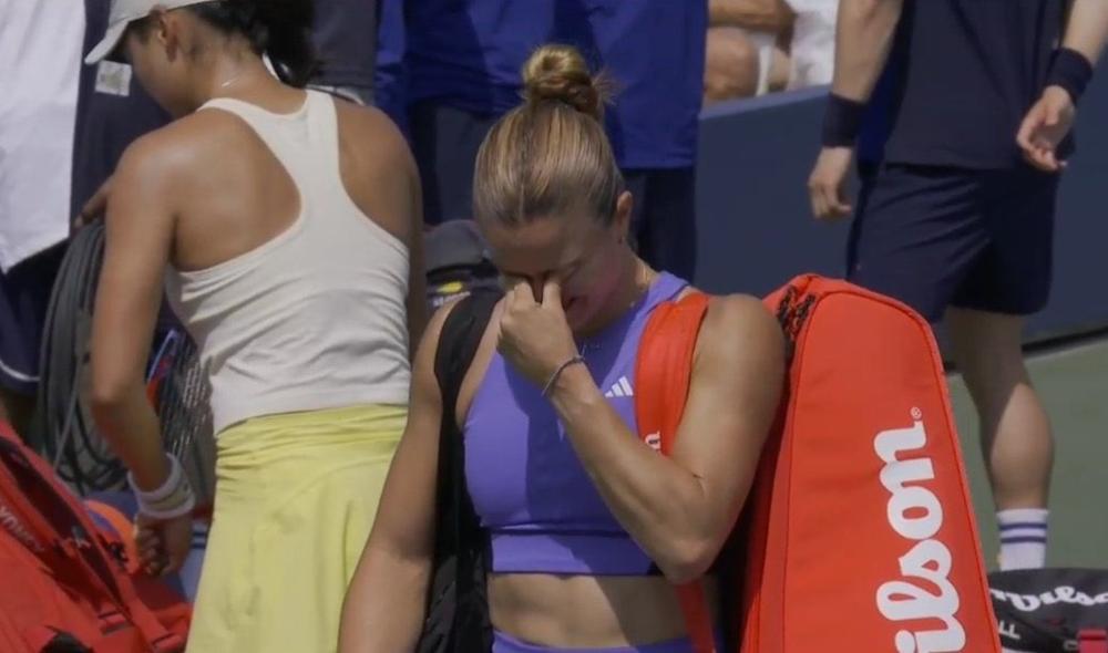 Les larmes de Sakkari, blessée à l'épaule à l’US Open