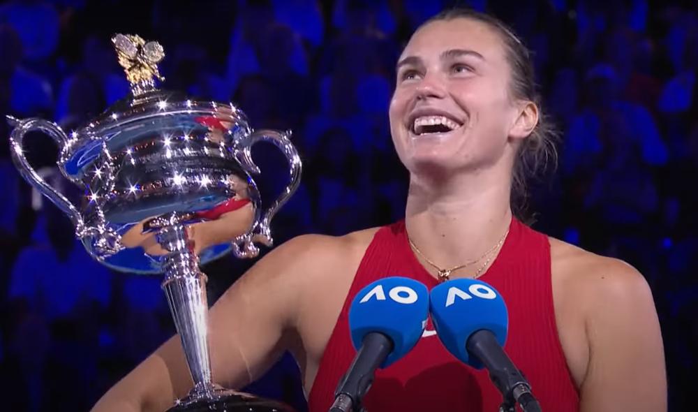 Sabalenka : Mon discours est bizarre, comme toujours (rires)