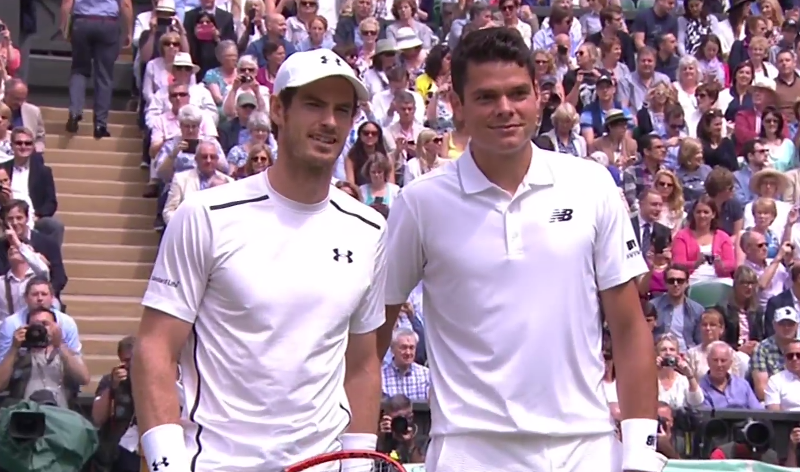C'est parti entre Murray et Raonic en finale de Wimbledon 