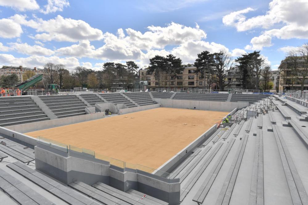 Les travaux de Roland Garros avancent bien