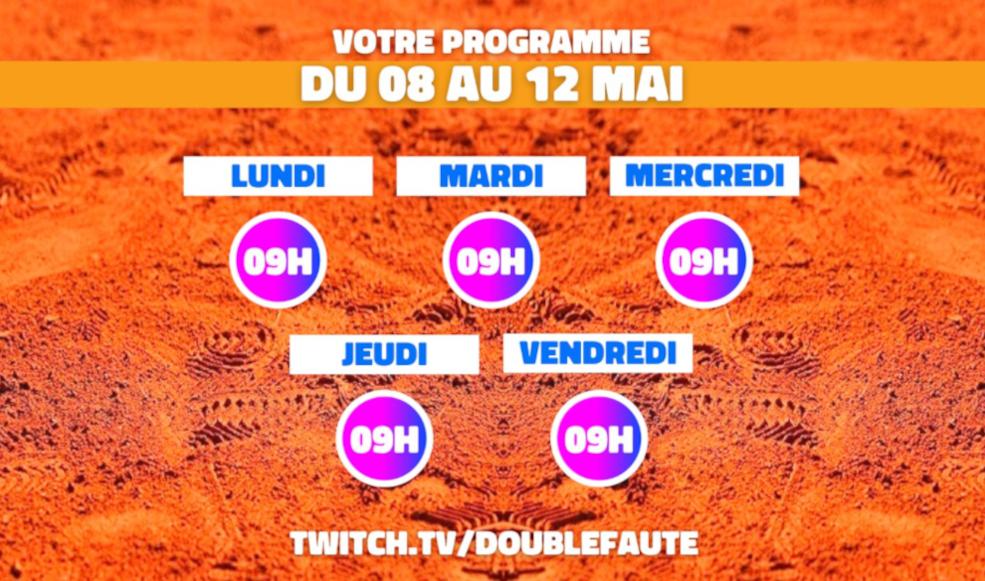 Gagnez des Boosts (points bonus) ce vendredi avec Double Faute, en Live à partir de 09h00 sur TT. Alex et Rob récompenseront les 5 premiers du quizz de fin d'émission, en plus d'un tiré au sort.